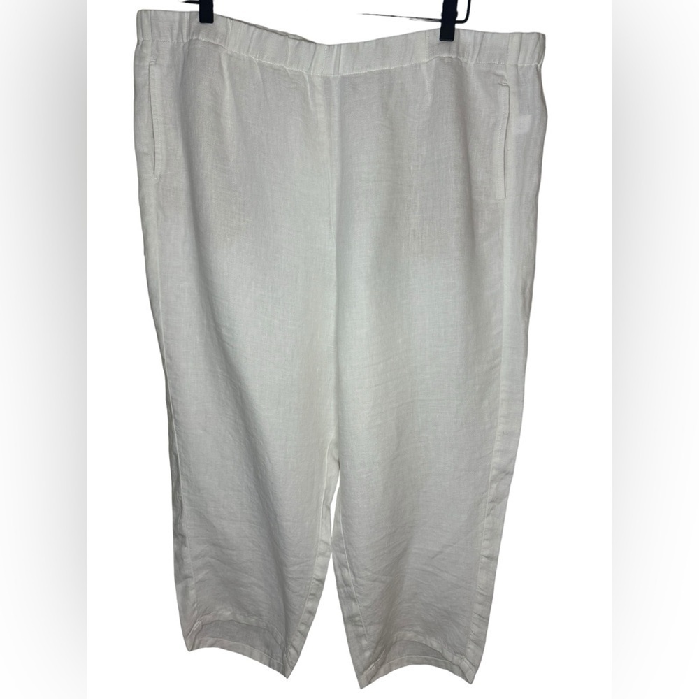 J.Jill Love Linen Pants Size XL White